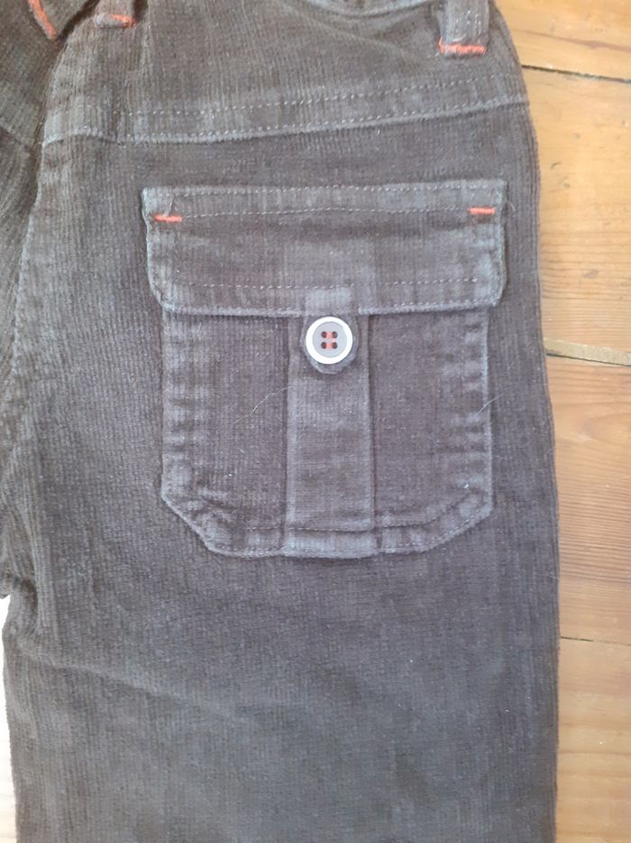 Pantalon en velours côtelé marron - photo numéro 5