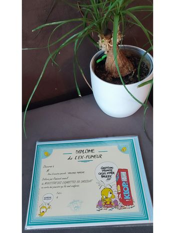 Diplôme de l'ex-fumeur Le Piaf
