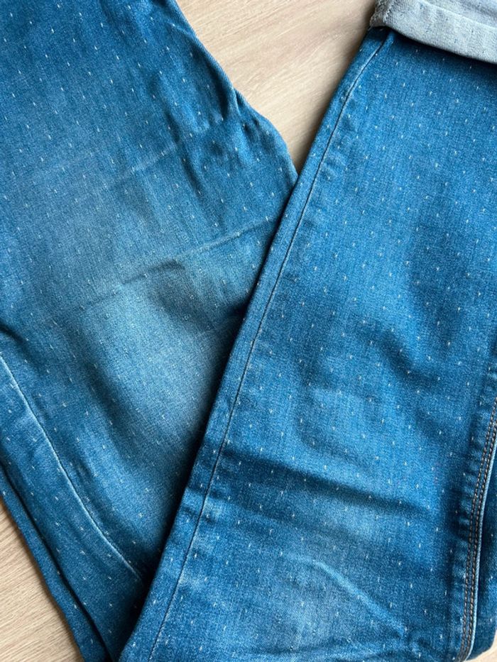 Jean à pois Camaïeu taille 36 - photo numéro 2