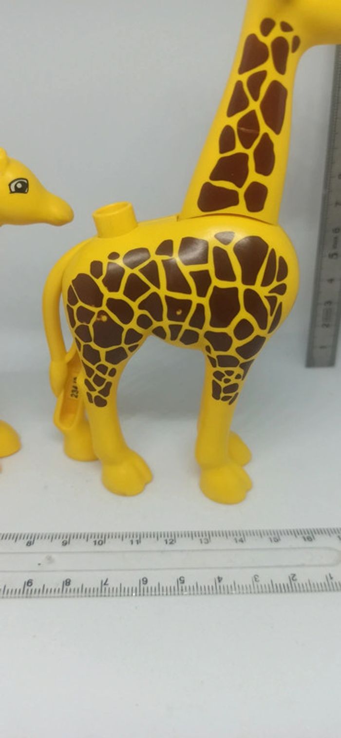 Girafe adulte et bébé lego duplo - photo numéro 8