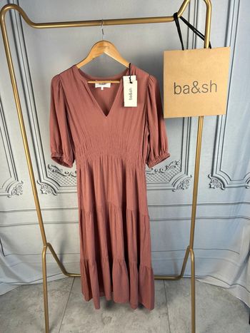 Robe longue Rose Ba&sh T1 / S neuve