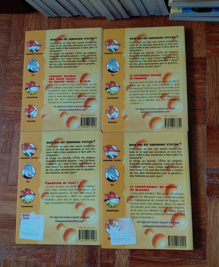 Lot de 4 livres geronimo stilton . 26 28 29 30 - photo numéro 2
