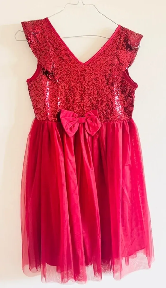 Robe de Noël bordeaux - photo numéro 2