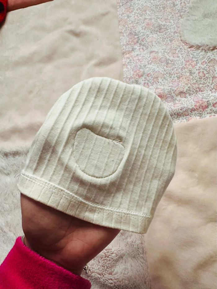 Lot de 2 bonnet 1-3 mois - photo numéro 5