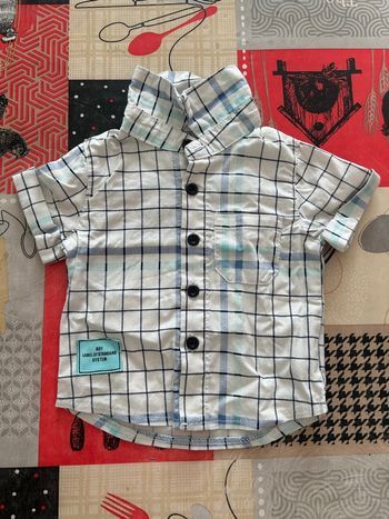 Chemise manche courte garçon 3 mois