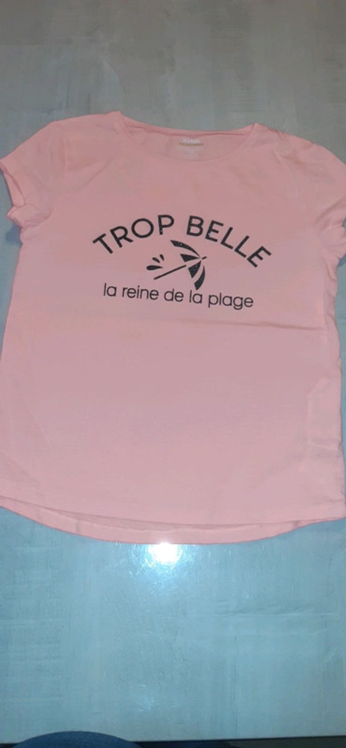 T-shirt plage fille