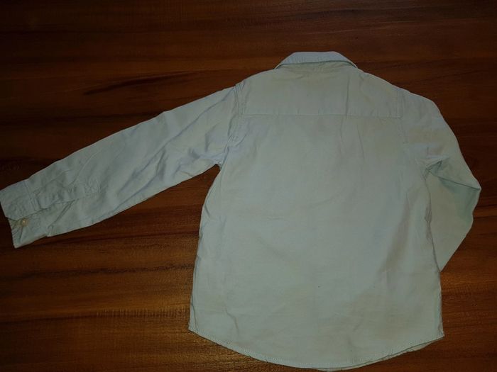 Chemise en coton bleu ciel 3 4 ans - photo numéro 2
