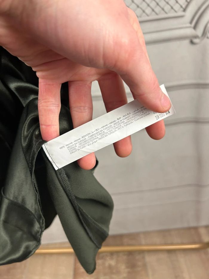 Jupe Mi longue Verte Zara S neuve - photo numéro 3