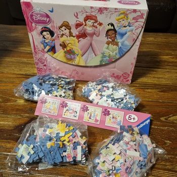 4 puzzles Disney LES PRINCESSES