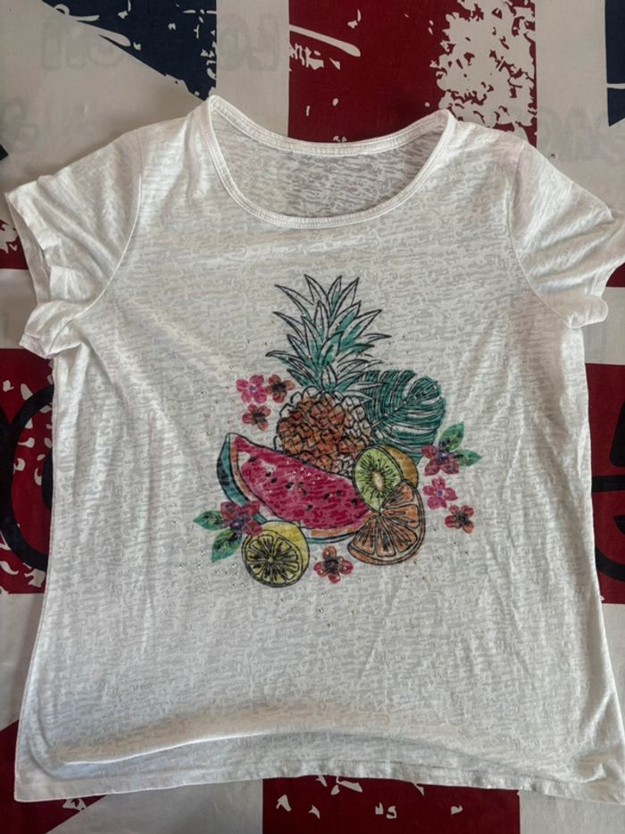 T-shirt léger motif fruit taille L