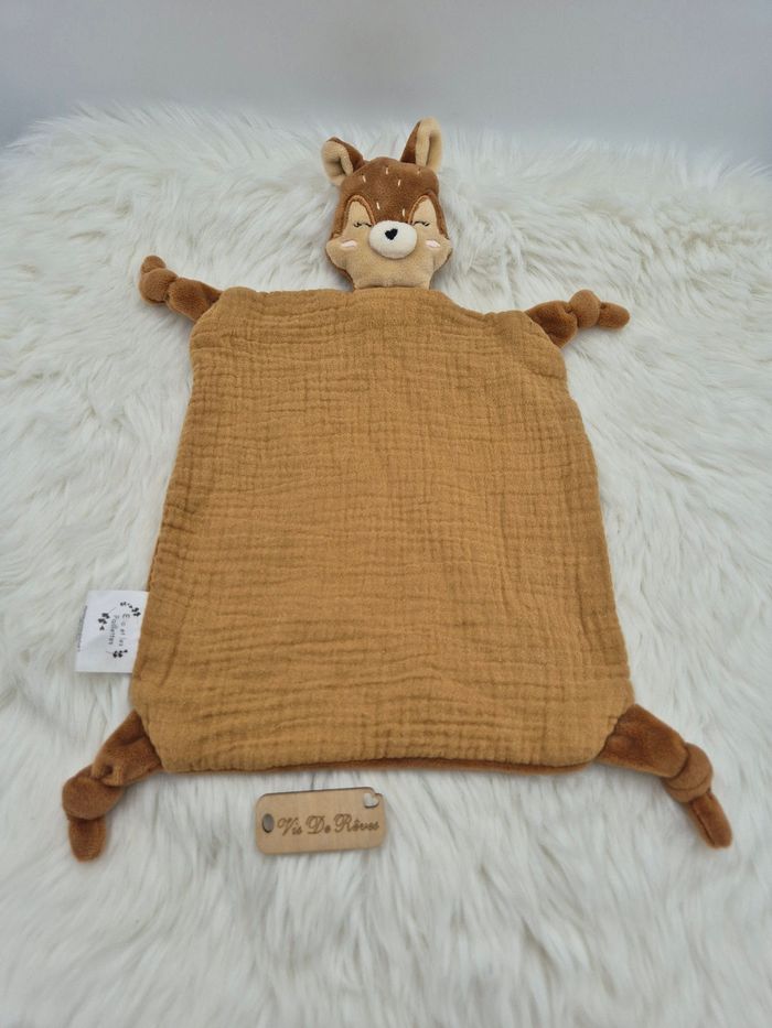 Doudou plat Sam l’écureuil Elle et les paillettes