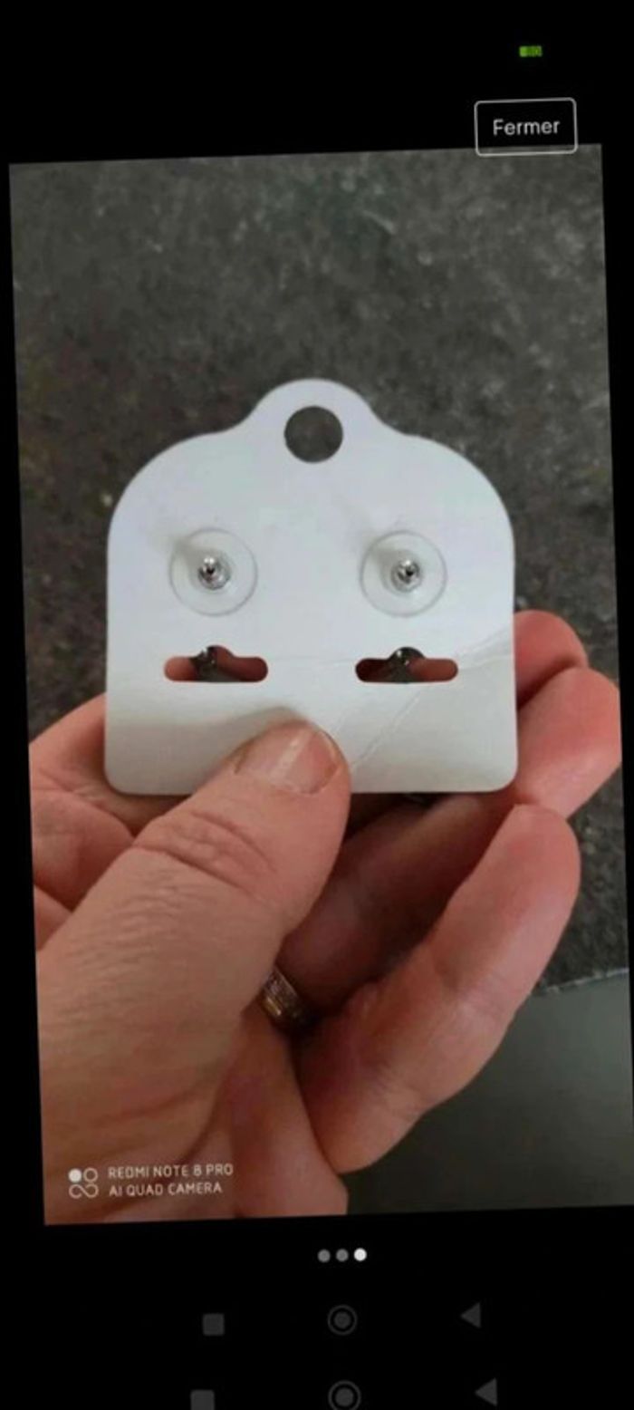 Boucles d'oreilles gouttes noir gris a strass ikita - photo numéro 3