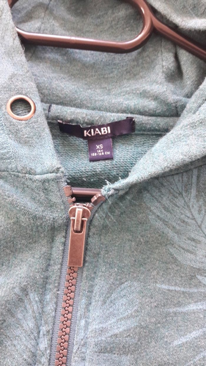 Veste zippee avec capuche 14 ans kiabi - photo numéro 2