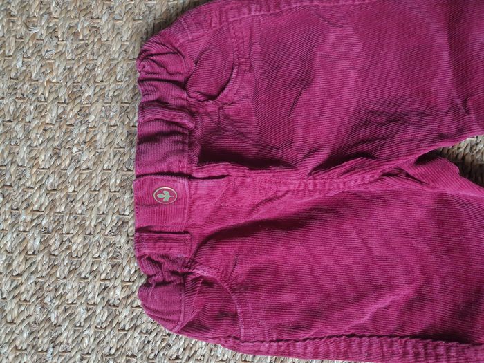 Lot 2 pantalons en velours côtelé fille - photo numéro 4
