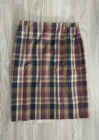 Jupe tartan laine vierge Kombi T42