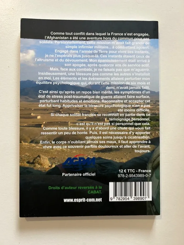 Livre de Sylvain Faviere - Ma blessure de guerre invisible - photo numéro 2