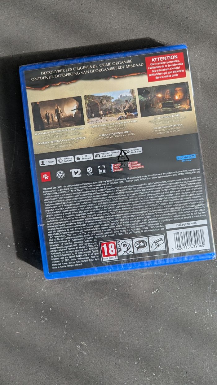 Mafia The Old Country neuf PS5 - photo numéro 2