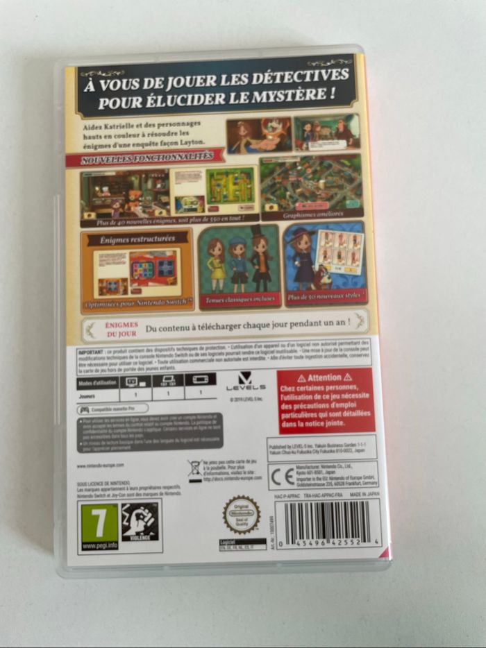 Jeu switch L’aventure Layton - photo numéro 3