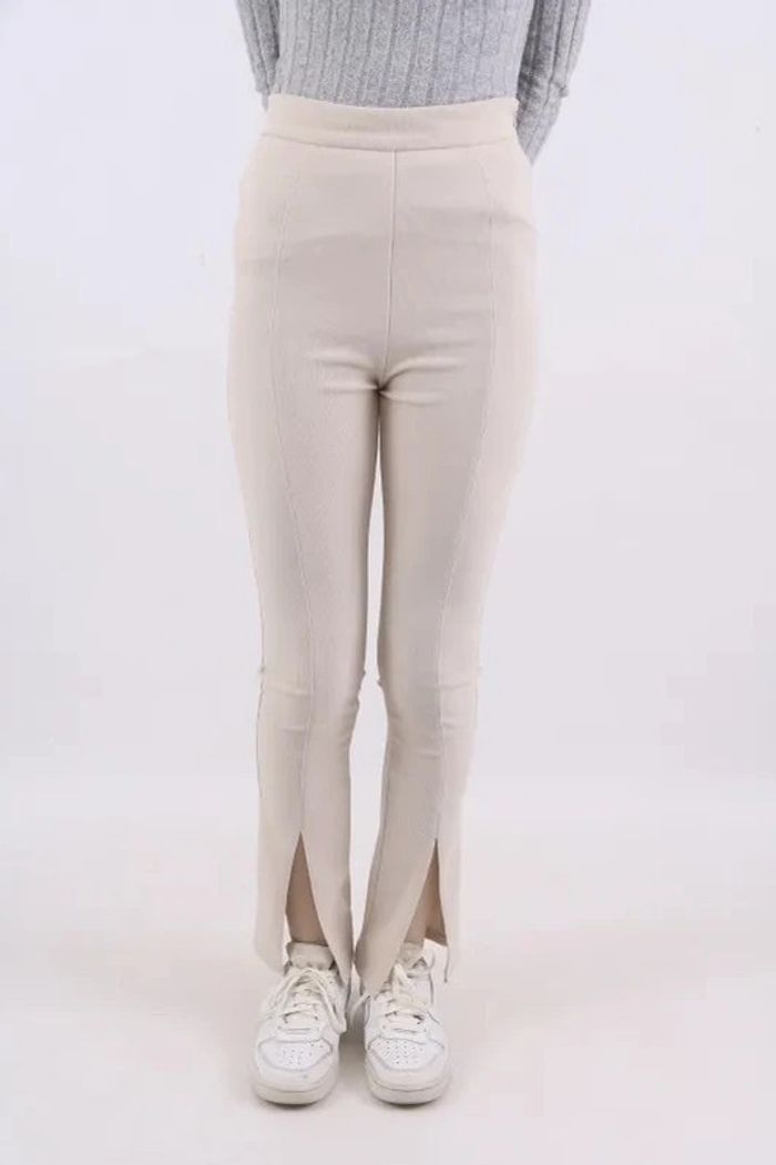 Pantalon tailleur crème