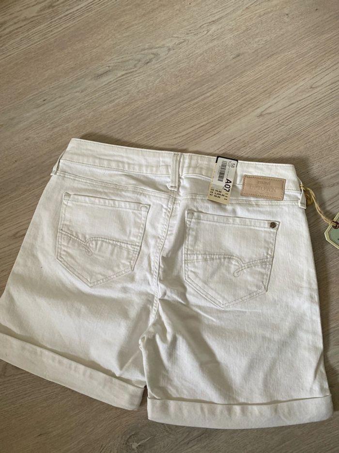 Short bermuda en jean blanc mavi uptown taille 28 soit 38 40 Neuf - photo numéro 7