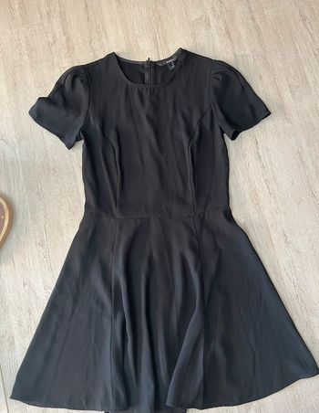 Robe noire patineuse femme Blanco