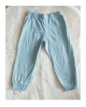 Pantalon de jogging ou bas de pyjama en coton bleu clair 2-3 ans