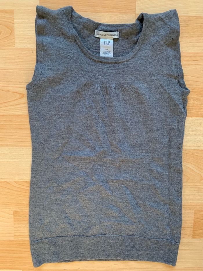 Gilet en laine gris Gap taille S