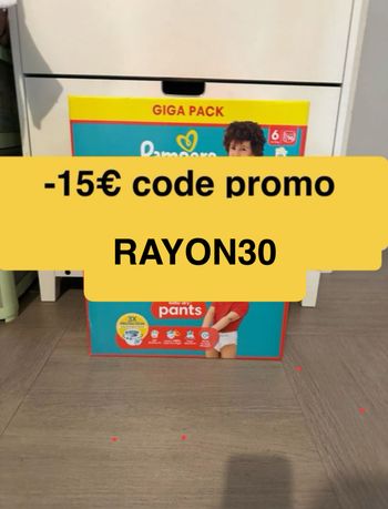 Couche culotte Pampers Baby Dry taille 6