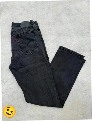 Jeans Levi's 541 W33 FR42 L32 coupe droite noir Homme Men pan326b