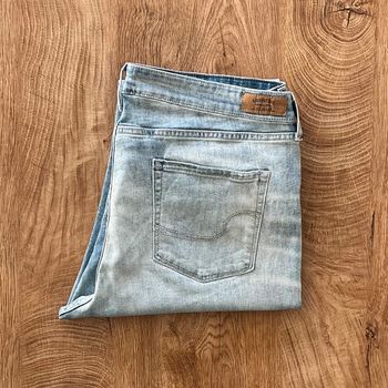 Jean/pantalon bleu clair Levi Strauss Signature pour femme, taille W 34 (44 taille française)