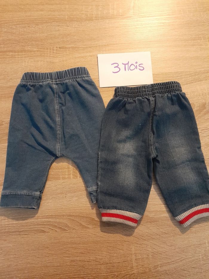 Lot pantalon jean 3mois - photo numéro 2