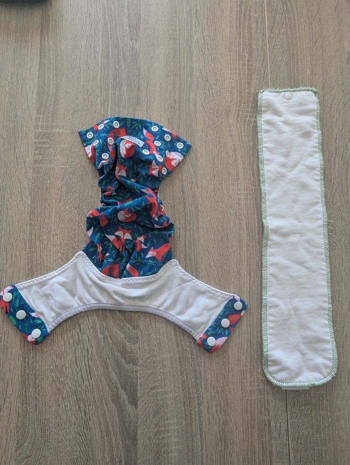 Lot Couche Culotte entrainement lavable Bamboolik + insert en chanvre