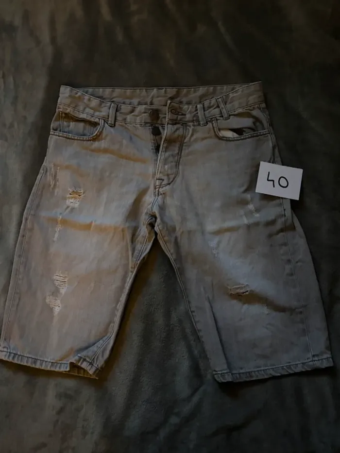 Short en jean Homme