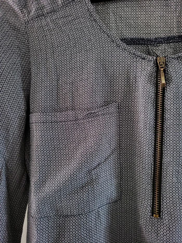 Cache cache blouse marine Taille 40 L - photo numéro 2