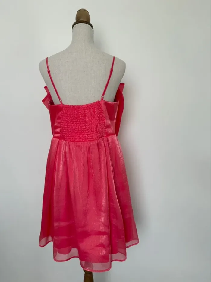Robe bretelles tunique corail neuf Kleid dress Vestido Vestito jurk jumpsuit femme donna woman - photo numéro 4