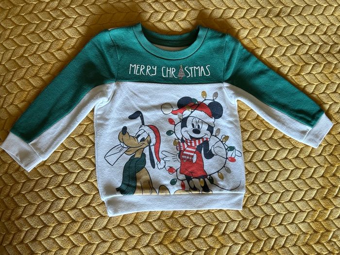 Pull de noël Disney Mickey bébé garçon 12 mois