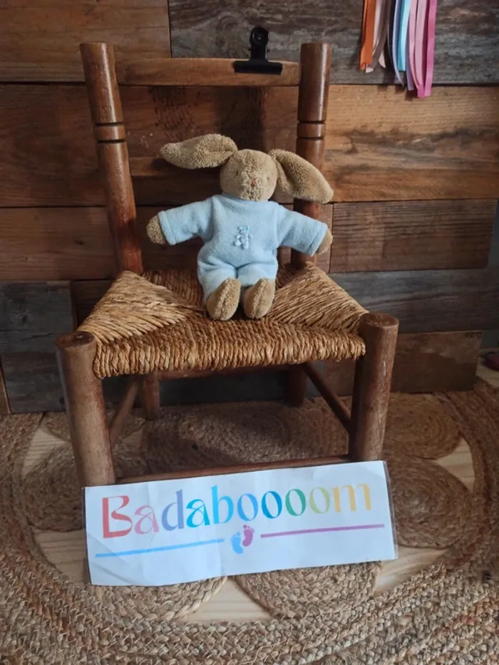 Peluche lapin trousselier tbe