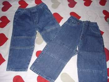 LOT de 2 JEAN'S pour garçons - 3ans et 4ans