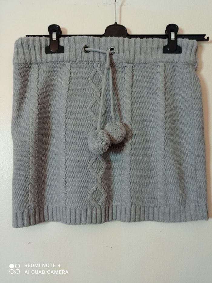 Jupe en laine grise taille M Woman