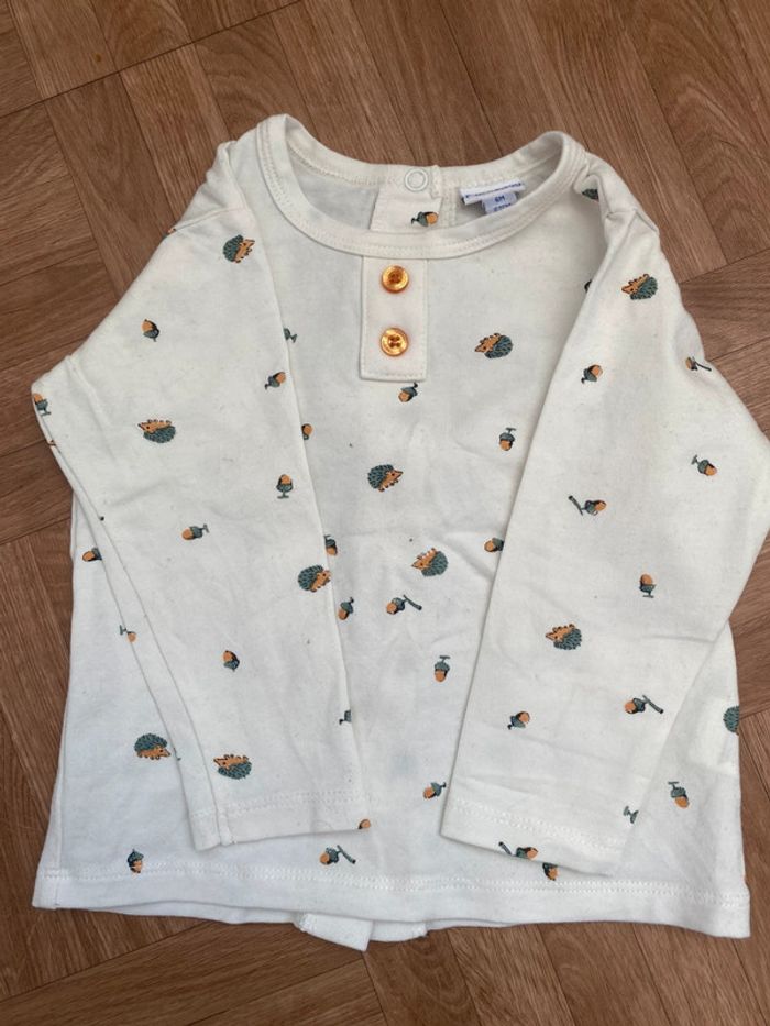 Ensemble 3 pièces gilet + t-shirt + pantalon taille 6 mois  P’tit Bisou - photo numéro 5