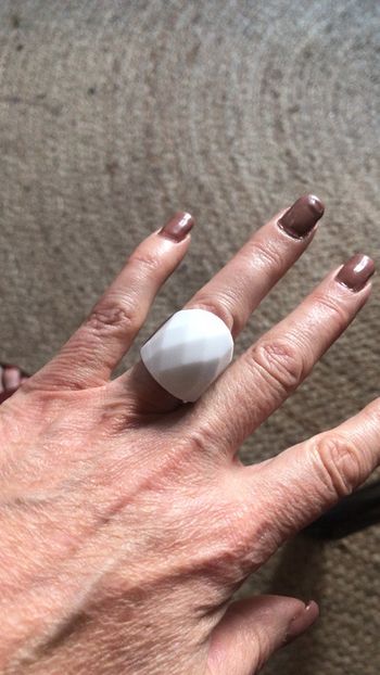 Bague Acier et céramique