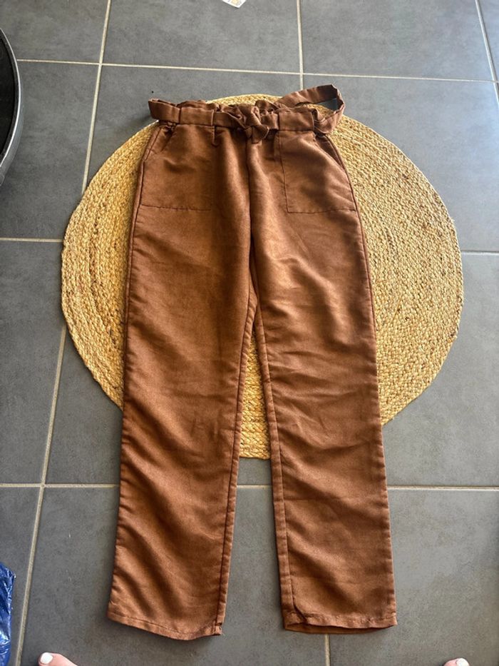 Pantalon marron sarouel