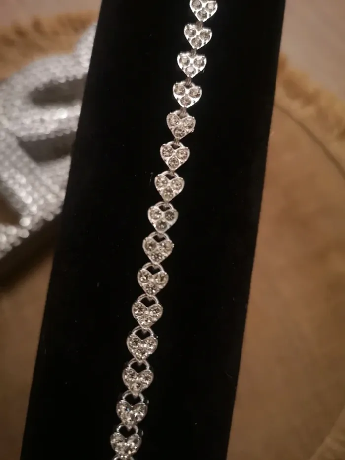 Bracelet brillant argenté - photo numéro 2