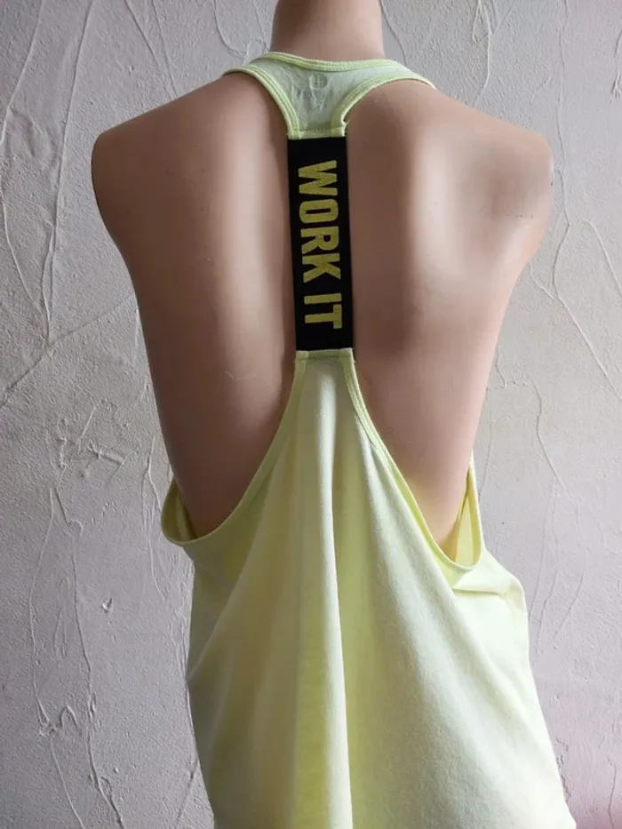 Débardeur jaune Work It Taille L - photo numéro 3