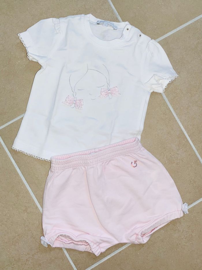 Ensemble t-shirt + short 6 mois / 68cm