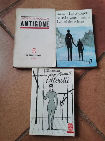 Jean Anouilh lot de 3 livres