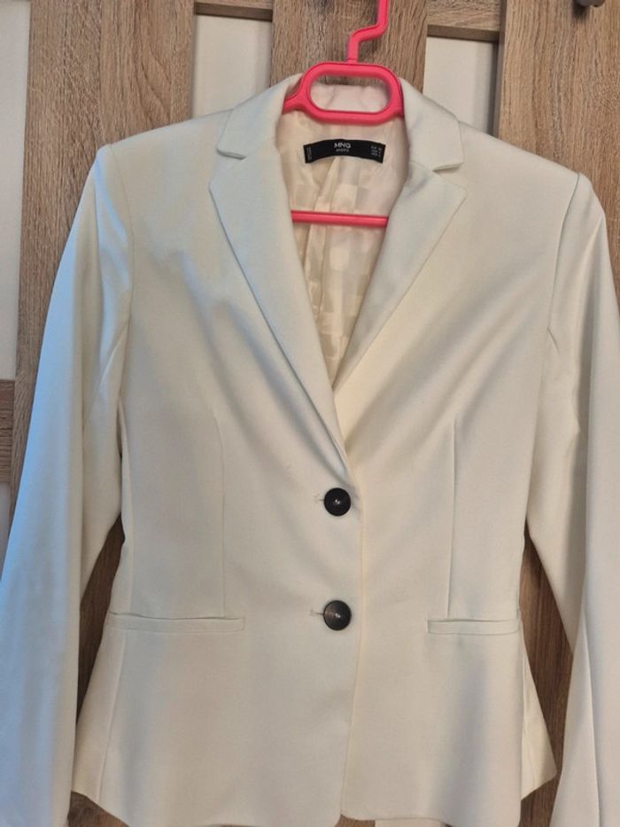 Veste de tailleur blanc taille 36 - photo numéro 2
