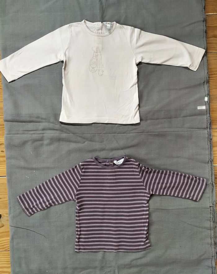 Lot 2 Tshirt manches longues 2 ans