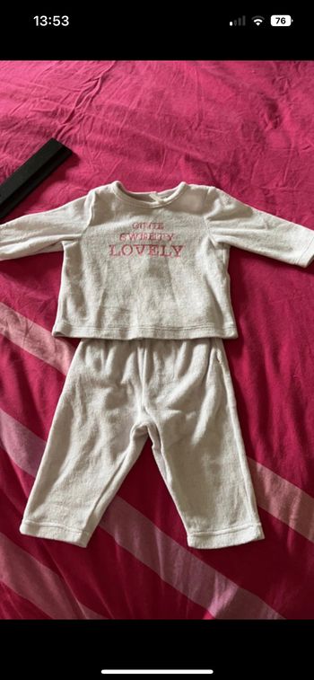 Lot de 2 pyjamas orchestra 3-6 mois