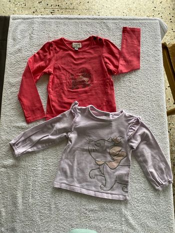 T24mois lot 2 tee shirt ML